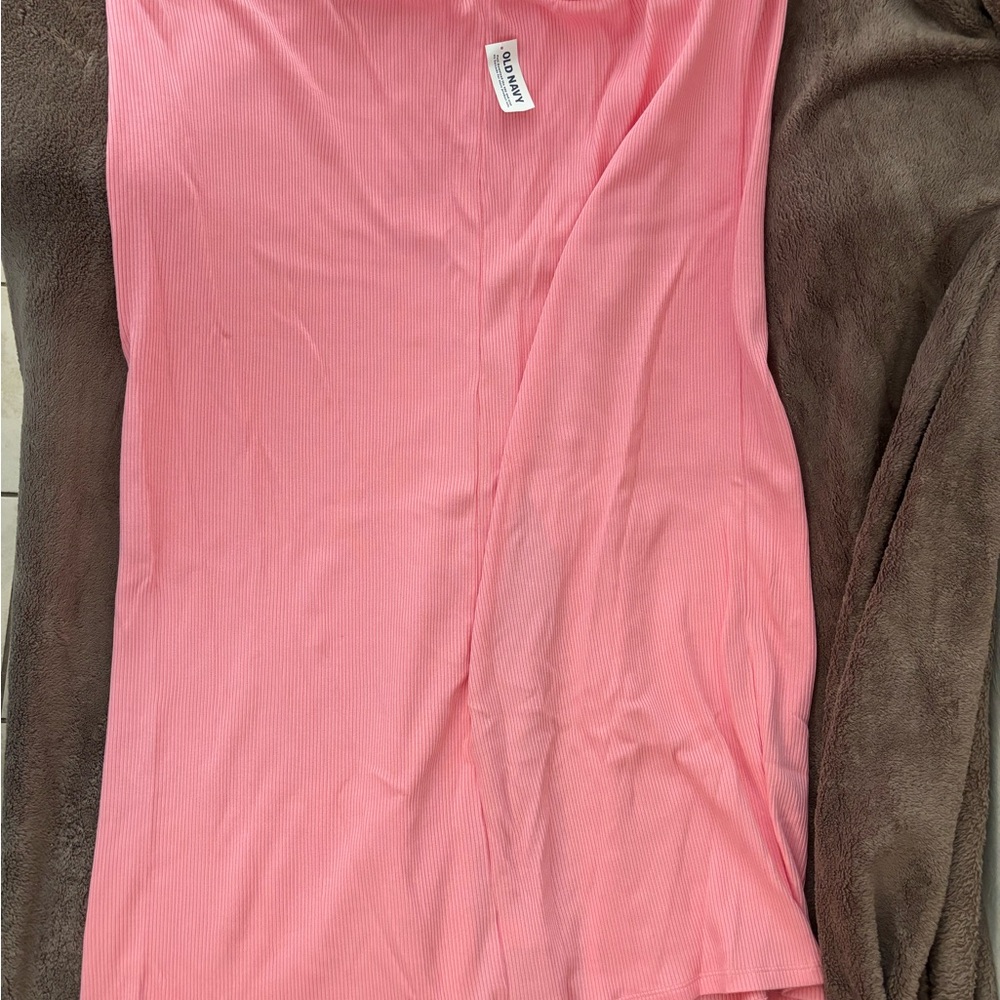 Pink Ribbed skirt